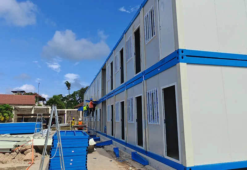 Workforce accommodation and site offices delivered using modular construction in Tanzania