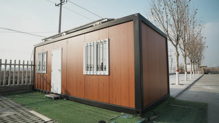 detachable flat pack security booth mobile clinic unit