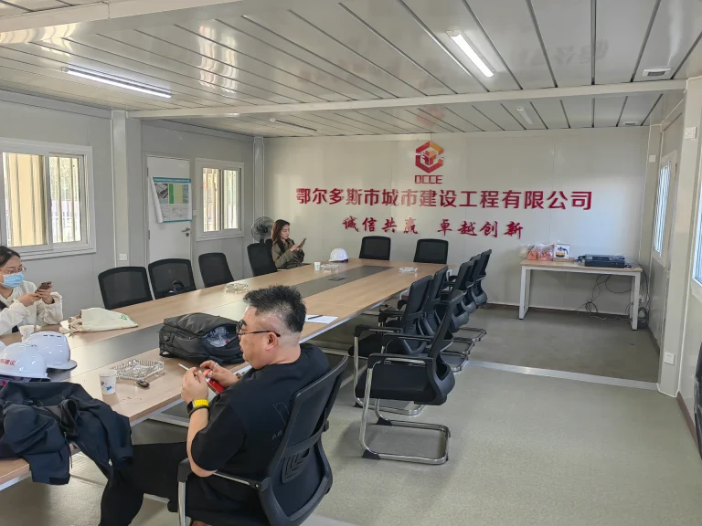 folding container site office unit for relocatable construction projects