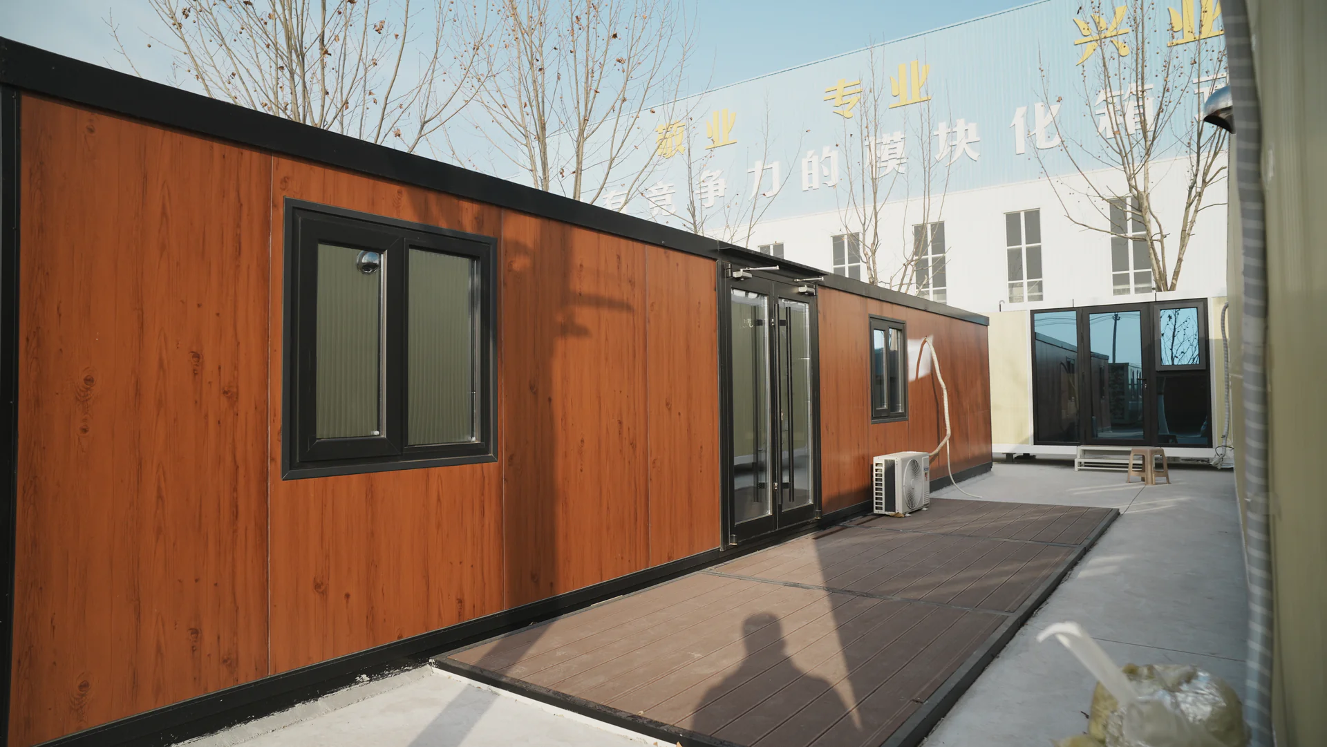 Detachable flat pack container house packing and 40HQ shipping density reference