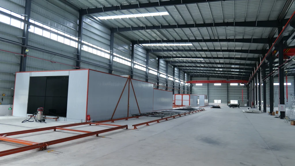 factory production and quality control for modular camp buildings