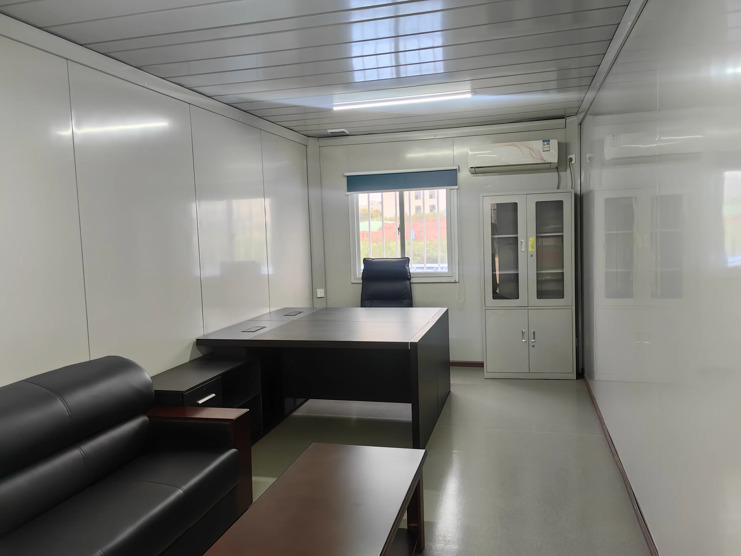 Furnished modular project office ready for handover and operational use