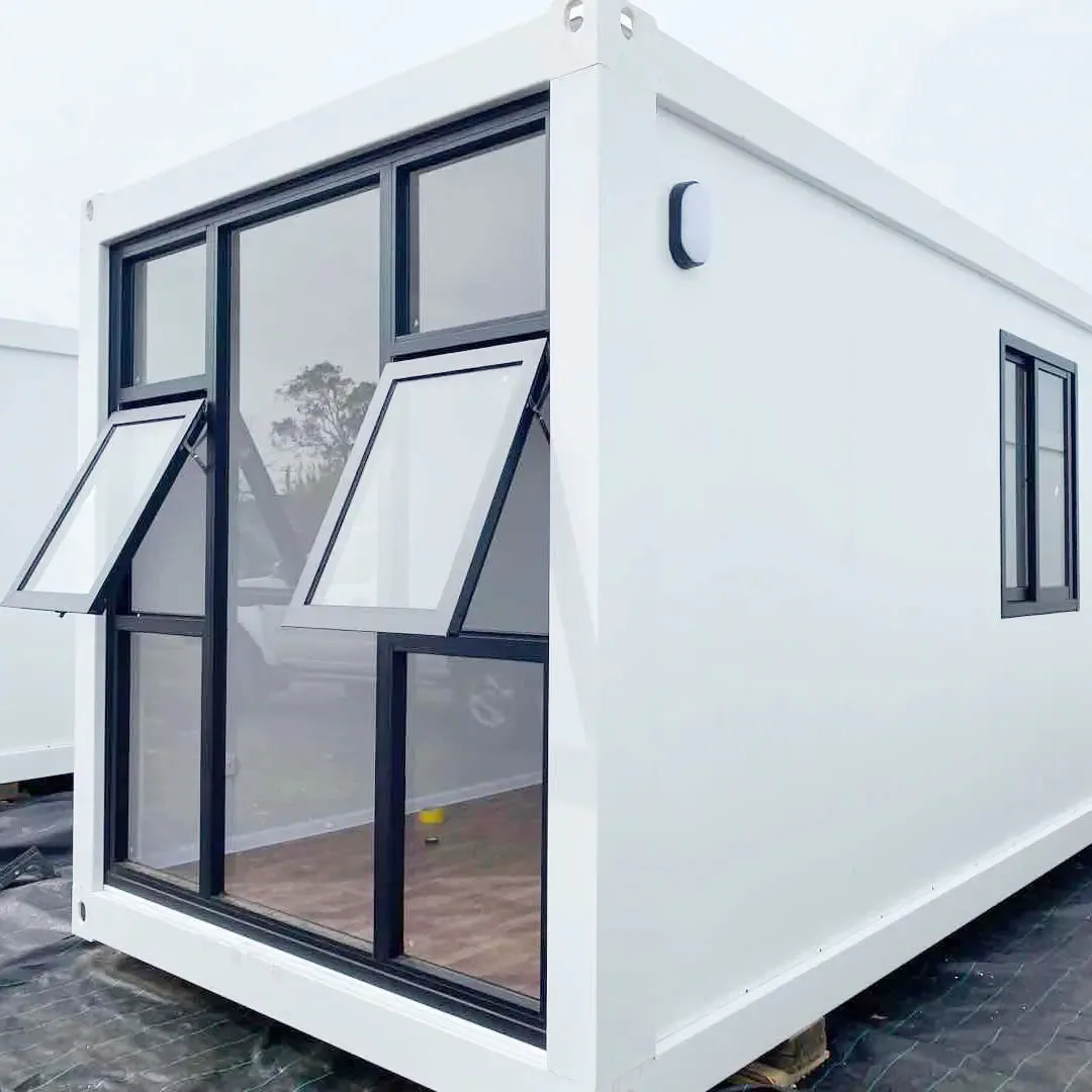 KUBO detachable flat pack module with door, window and exterior wall interfaces